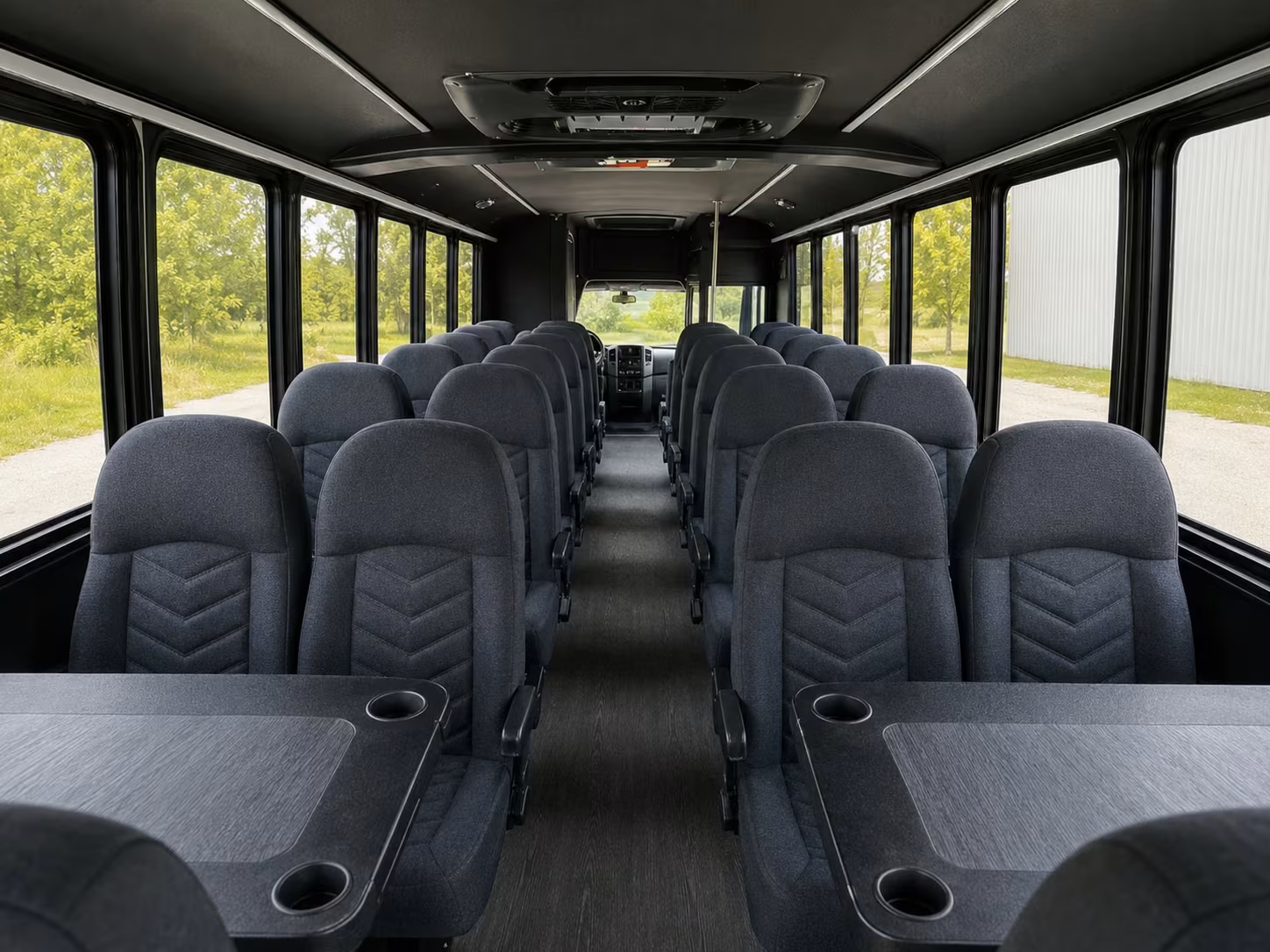 15 passenger minibus inside