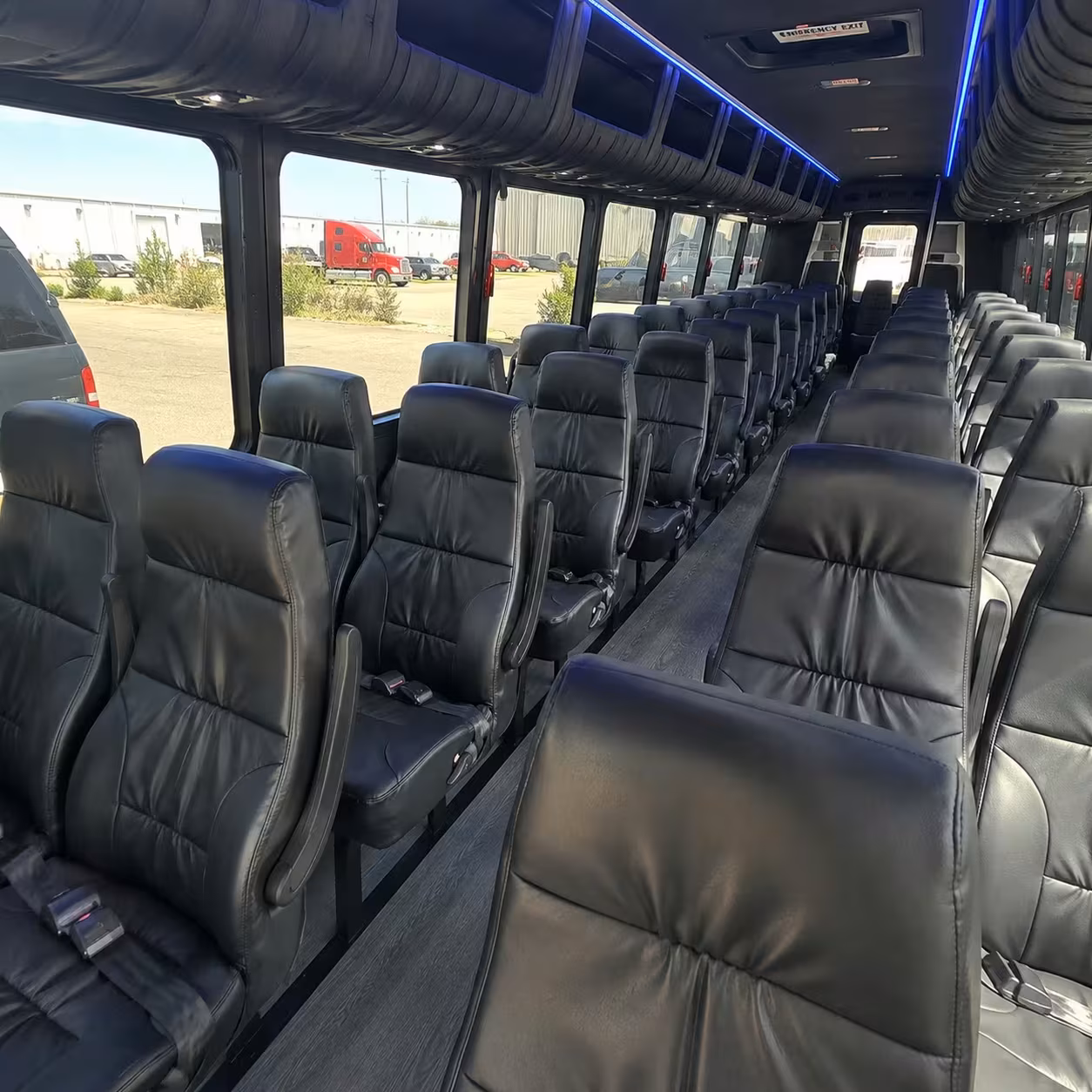 35 passenger minibus inside