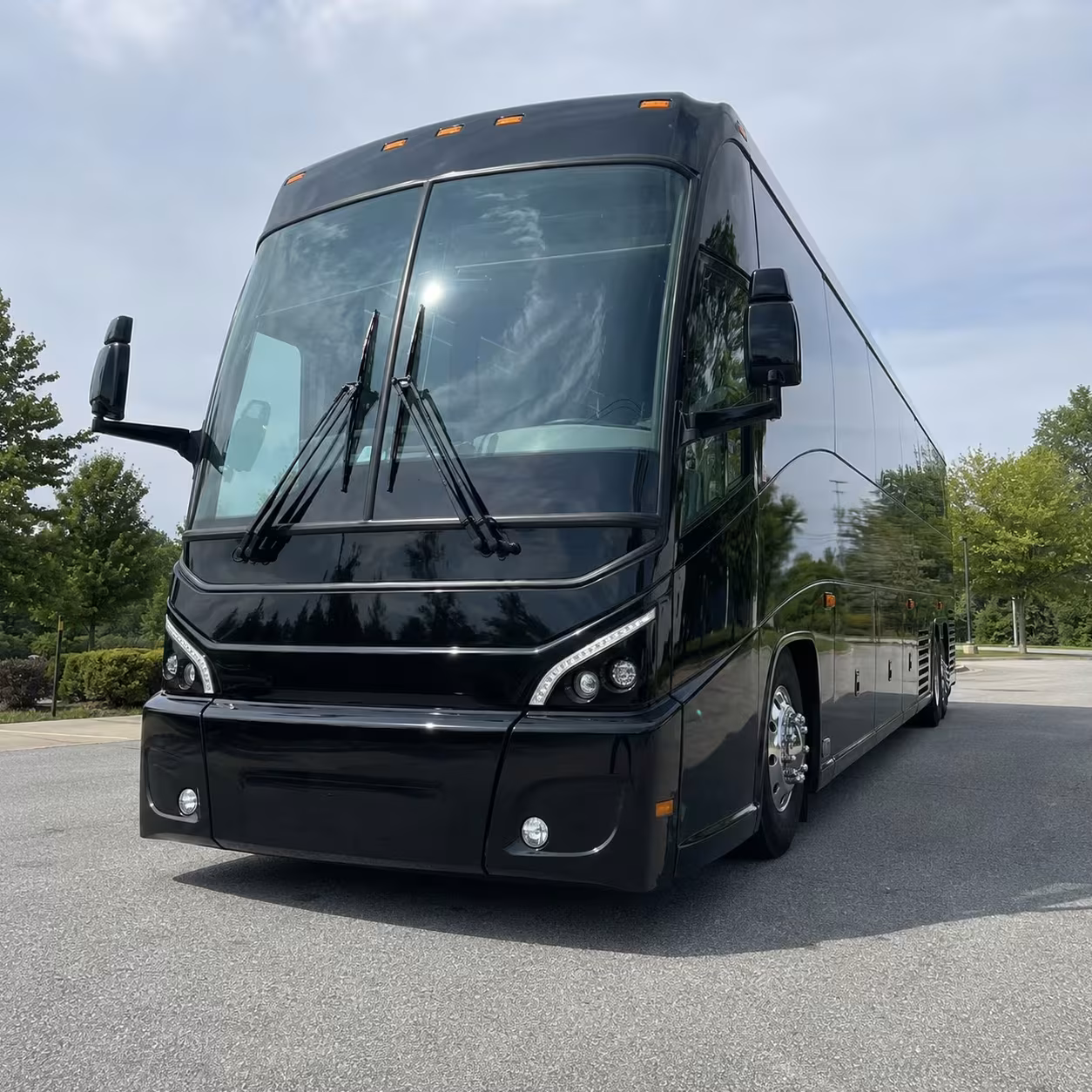meridian charter bus rental exterior