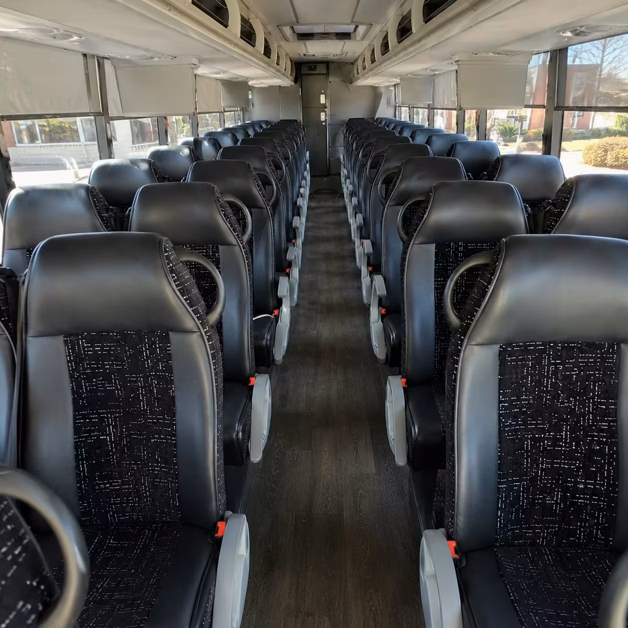 meridian charter bus rental inside
