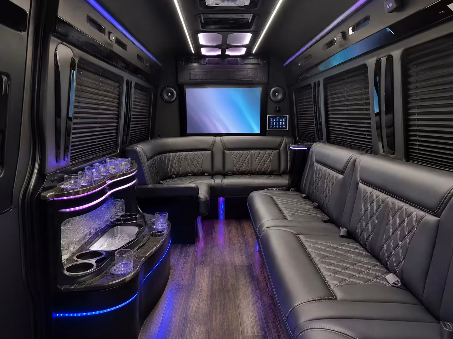 meridian corporate charter bus rentals for airport travel