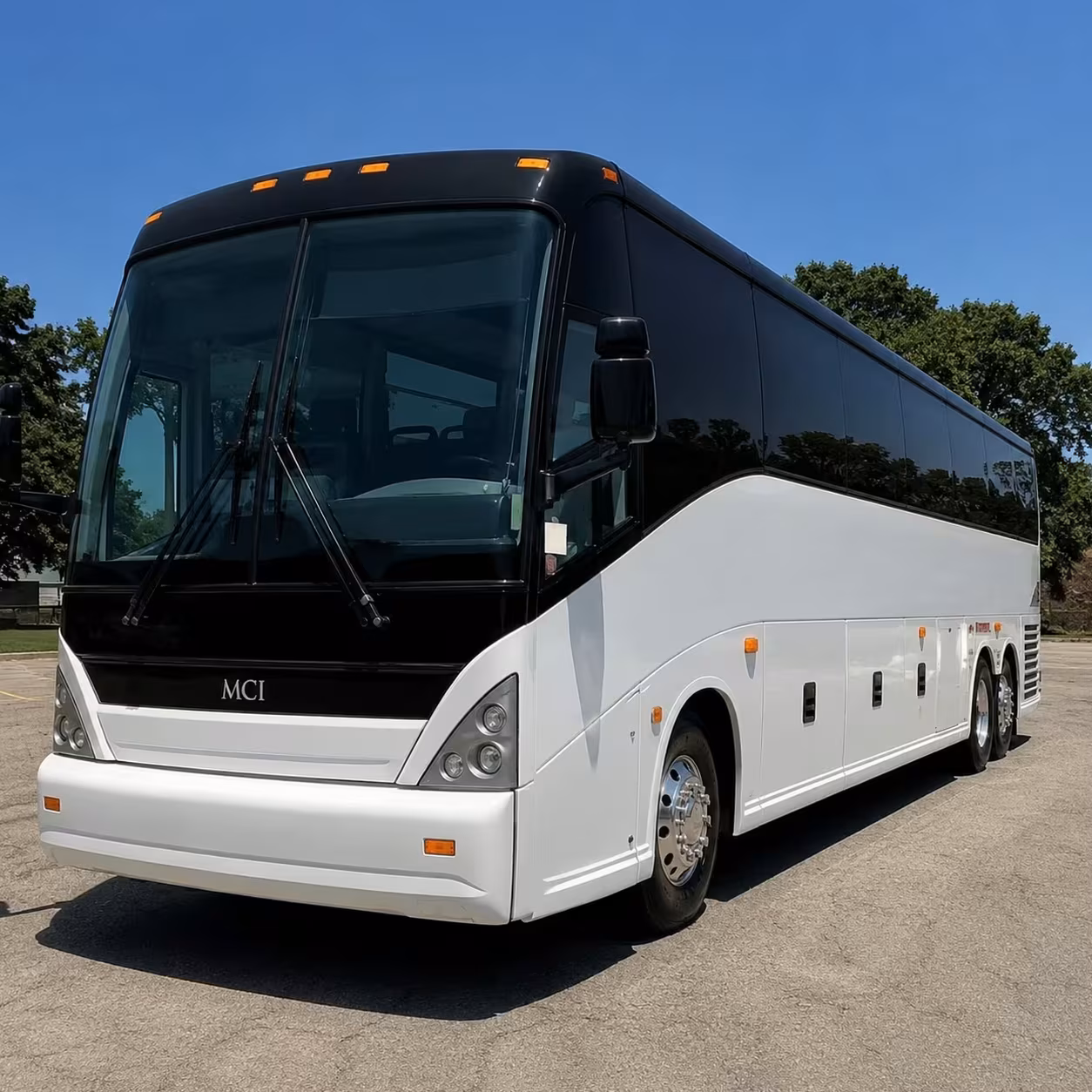 remote parking lot bus rentals for meridian shift workers