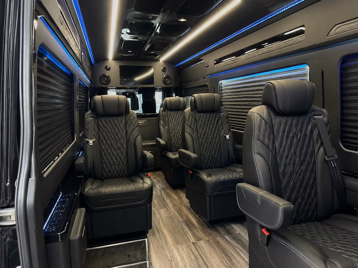 sprinter van with driver inside
