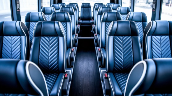 meridian 25 passenger minibus inside