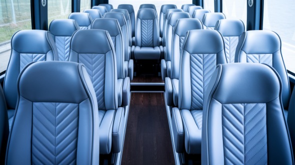 meridian 35 passenger minibus inside