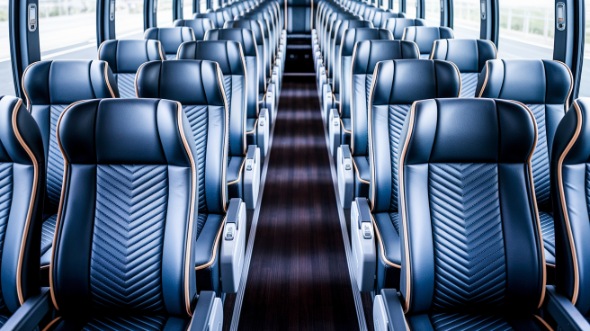 meridian 55 passenger charter bus inside