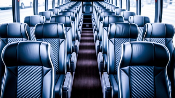 meridian 56 passenger charter bus inside