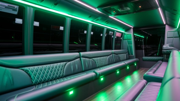 meridian party bus rental inside