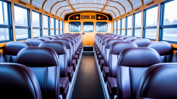 meridian school bus rental inside