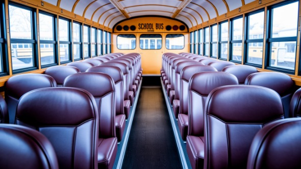 school bus rental interior ogden